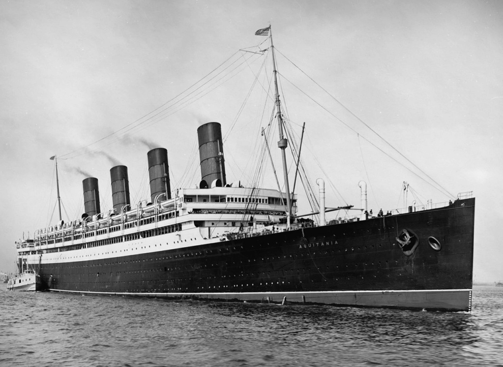 L'Aquitania appartenait à la célèbre compagnie Cunard, la White Star